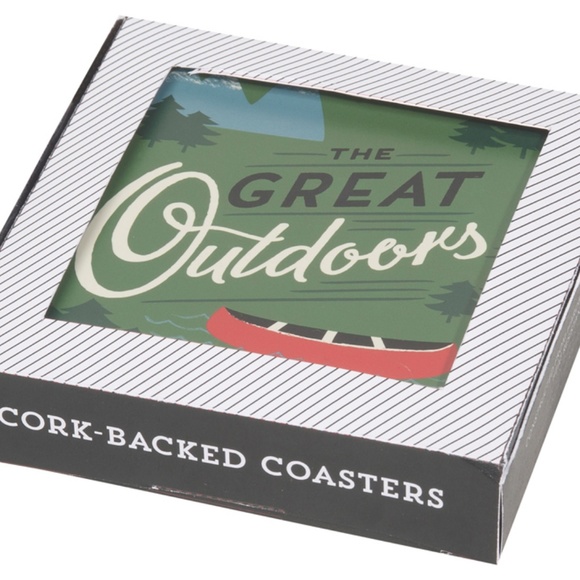 The Great Outdoors Coasters Set of 4 NWT - Picture 2 of 2